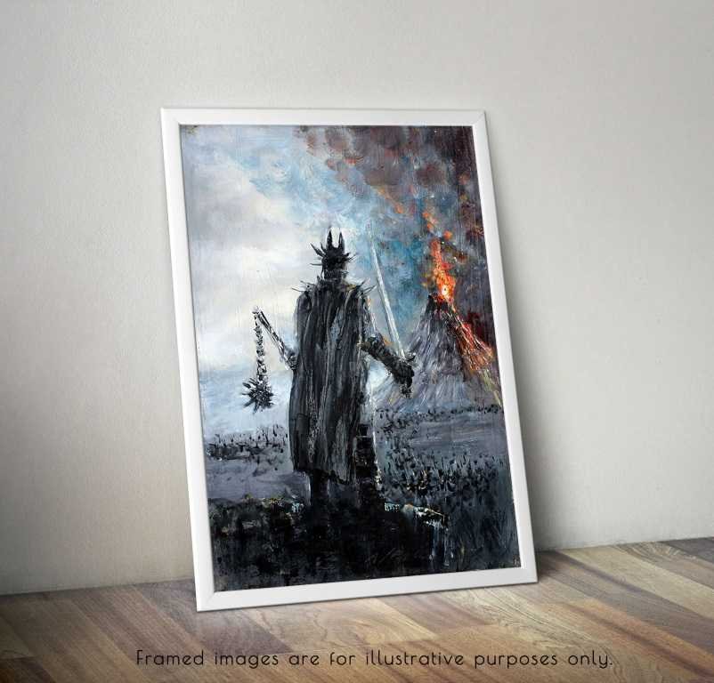 Siege Of Gondor Print Lotr Print Canvas Lotr Art Galerifoton