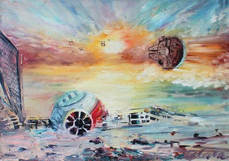 Star Wars Themed Canvas Print: Tie Fighters - GaleriFoton