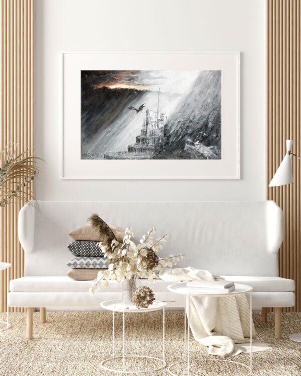 Minas Tirith Gondor Art Print - LOTR Wall Art - GaleriFoton