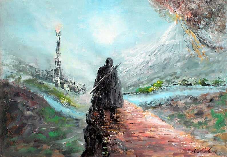 Alternative Mordor - LOTR Oil Painting - GaleriFoton