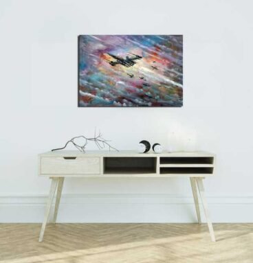 In The Clouds - X-Wing Fighter Canvas Print / Wall Art by hot Naci Caba