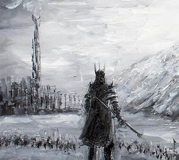 Cheapest Sauron Canvas Print - Land of Shadow Mordor Giclee Print - LOTR Themed Wall Art