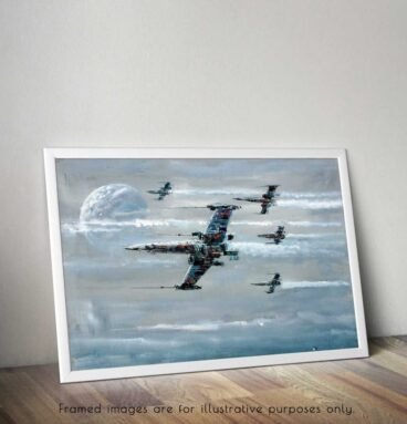 Star Wars X shops Wing Art - Gray X Wing Fighters Canvas Print