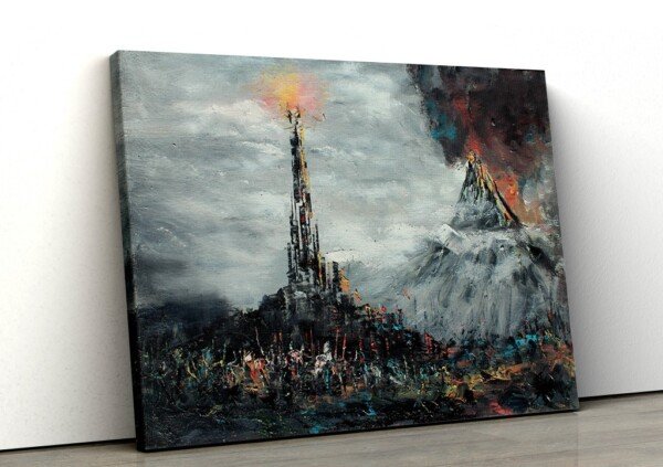 Sold Mordor Print, Mt Doom, LOTR Canvas Print, Lord of the Rings Canvas Art, LOTR Wall Art, Lord of the Rings Print