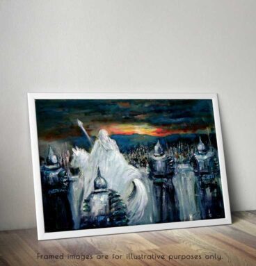 Gandalf Ride To Minas Tirith Wall Art - Gondor Canvas Print - GaleriFoton