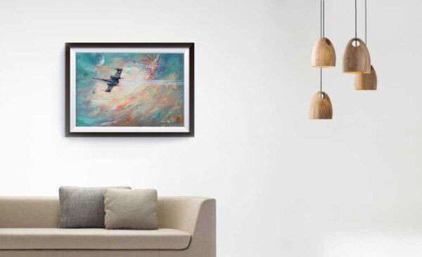 In The Clouds - X-Wing Fighter Canvas Print / Wall Art by hot Naci Caba