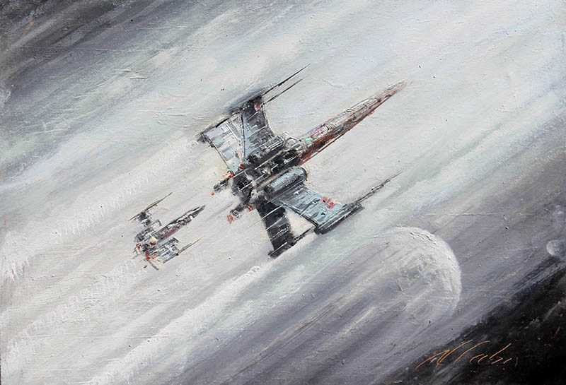 Resistance X-Wing Fighter Print - X Wing Wall Art - GaleriFoton