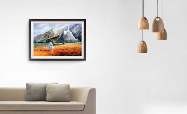 Gandalf Ride To Minas Tirith Wall Art - Gondor Canvas Print - GaleriFoton