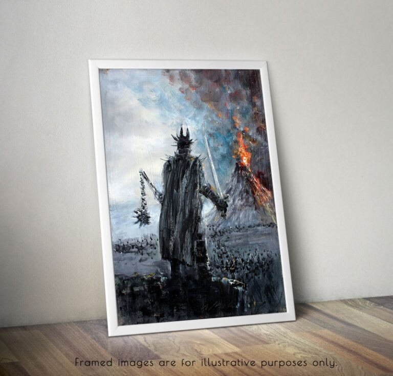 Witchking of Angmar Print LOTR Canvas Art LOTR Print Mordor Art