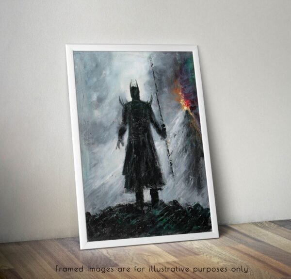 Sauron Canvas Print, Mordor Print, Lord of the Rings Canvas Print, LOTR Wall Art, LOTR Gift, Middle Earth Art, Black outlets & White Tolkien Art