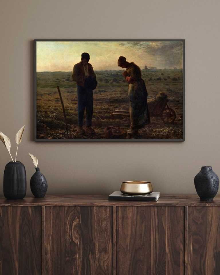 The Angelus Canvas Print By Jean Francois Millet GaleriFoton   The Angelus Print By Millet 5 