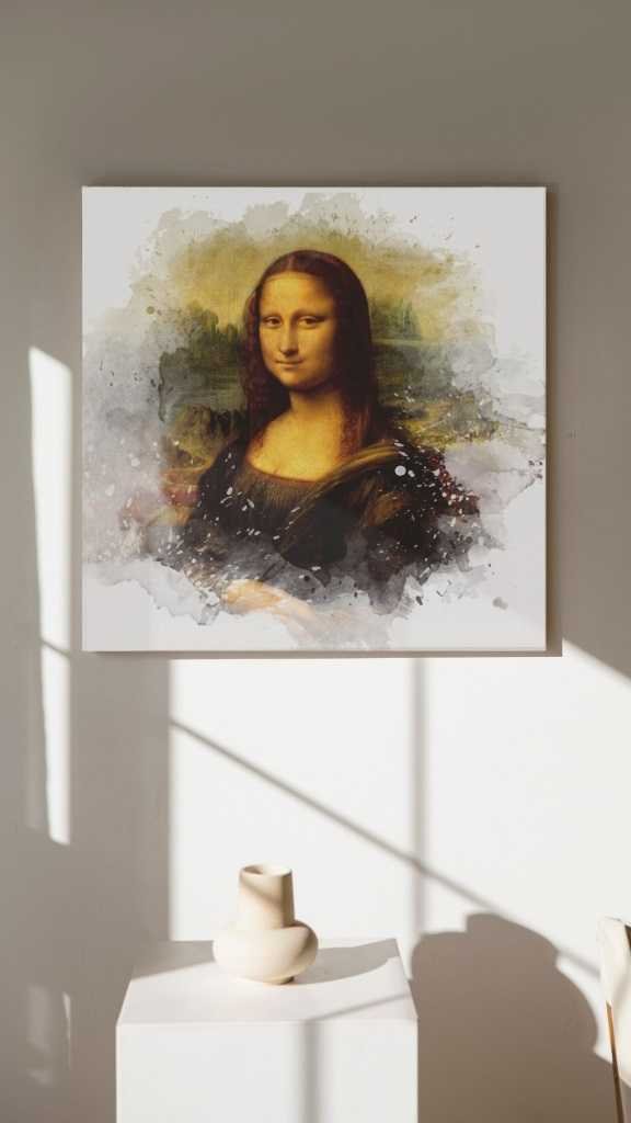 The Mona Lisa, Leonardo da Vinci, Canvas Print Wall Art Print, factory Ready To Hang Wall Art