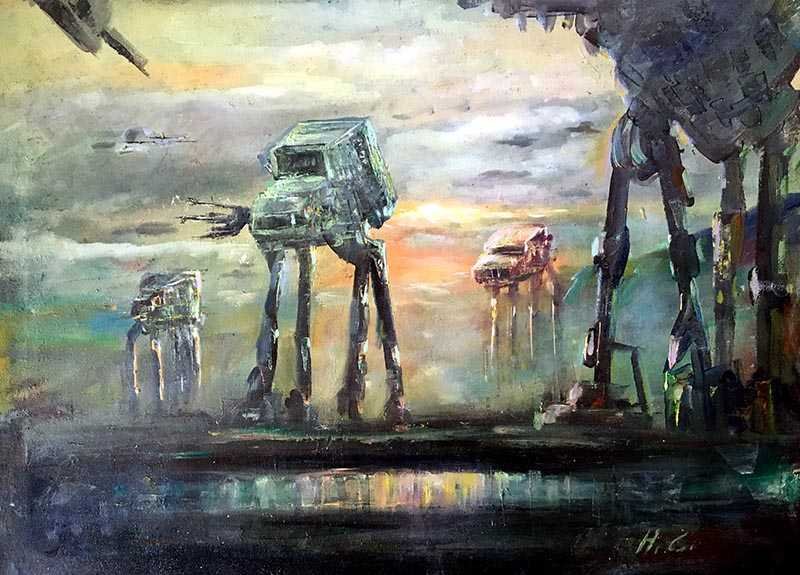 Star wars store painting