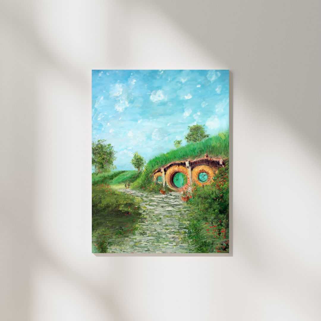 Hobbiton Serenity: Shire Landscape LOTR Poster Canvas Art Print -  GaleriFoton